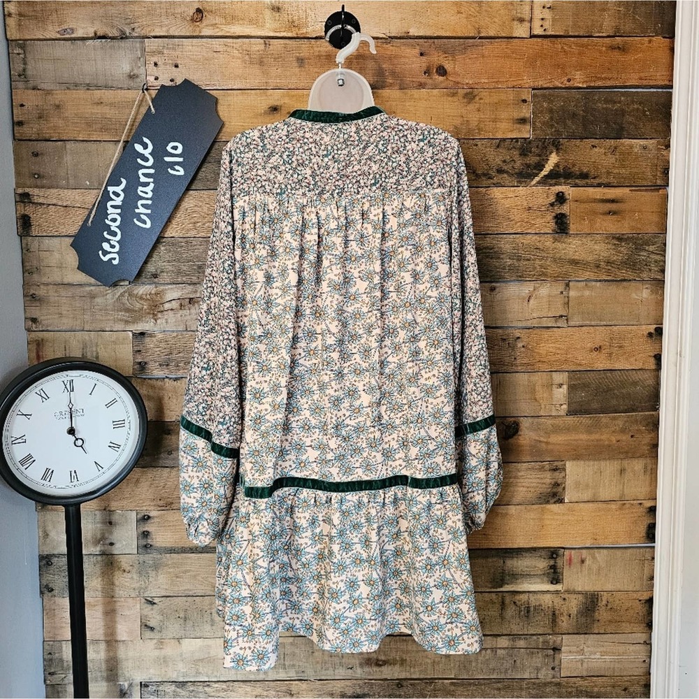 Entro women's cottage boho floral paisley slip dress size Large - Picture 10 of 13